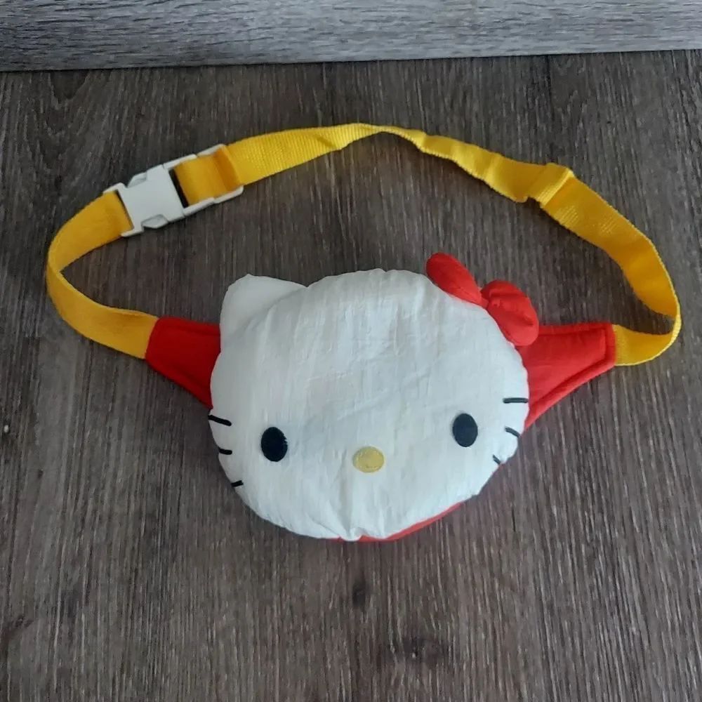 Hello Kitty Red and Yellow Plush Fanny Pack Waist Bag